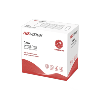HIKVISION Bobina de Cable UTP / Cat 6 / 24 AWG / 305 m (1000 ft) – DS-1LN6OUTPE - Imagen 2