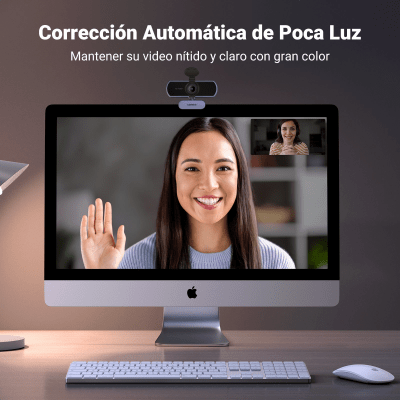 UGREEN Cámara Web USB / Full HD 1080p 30 FPS / Campo de Visión 85° / Micrófonos Duales Omnidireccionales – 15728 - Imagen 3