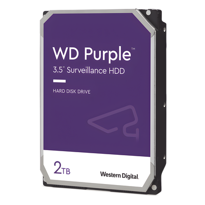 Western Digital (WD) Disco Duro para Videovigilancia / 2 TB / SATA III 6 Gb / s – WD23PURZ