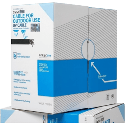 LINKEDPRO BY EPCOM Cable UTP Exterior / Categoría 5e / 24 AWG Cobre Desnudo / 4 Pares – PRO-CAT5-EXT-LITE - Imagen 2