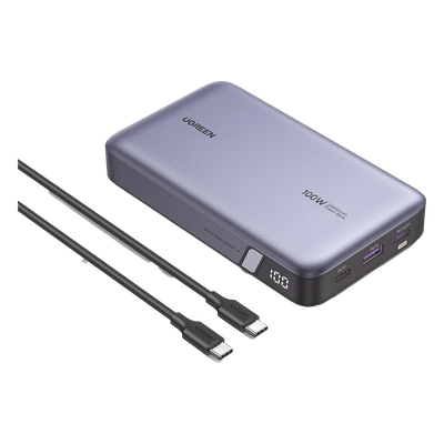 UGREEN Power Bank / 20000mAh / 100W Max / 3 Salidas USB-C + USB-A – 25188